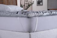 Protetor Colchão Cama Queen C/ Pillow Top 100% Algodão Macio
