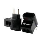 Protetor contra surtos (DPS) para tomada + cabo telefônico RJ11 - 127/220 volts - 10 amperes - 1 tomada - 2 pinos - iCLAMPER Pocket 2P + Tel