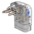 Protetor Contra Surtos Elétricos Clamper Pocket Fit 3 Pinos, Monopolar, 20A, Bivolt, Transparente - 26804