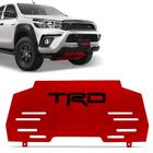 Protetor de Carter Hilux 2016 a 2021 TRD Vermelho Peito de Aço