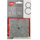 Protetor De Feltro P/ Moveis Quadrado 8 Uni