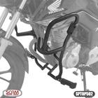 Protetor de motor e carenagem com pedaleiras honda cg160 2014+ (sptop502) scam