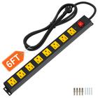 Protetor de sobretensão Power Strip Plug'n 8 Outlet 2100J, cabo de 6 pés