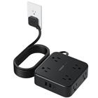 Protetor de sobretensão Power Strip TESSAN de 10 pés com 8 tomadas AC, 3 USB