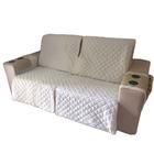 protetor de sofa retratil 2,10 largura total do sofa com 2 modulos(forrado com fixador para prender no sofa)