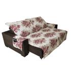 Protetor De Sofa Retratil Estampado De Flores 1,80 X 2,40M