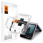 Protetor de tela Spigen GlasTr EZ FIT Galaxy Z Flip 6, pacote com 2