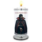 Protetor de Velas 7 dias Exú Marabô Vidro Castiçal - Balaio de Santo