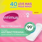 Protetor Diário Intimus Days Antibacteriana - 40 Unidades