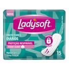 Protetor Diário Ladysoft Proteção Respirável 15 Unidades