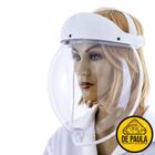 Protetor facial visor transparente bolha branco médicos enfermeiros