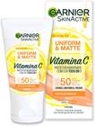 Protetor Hidratante Facial Garnier Uniform & Matte Vitamina C FPS 50 Cor Média 40g