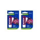 Protetor Labial Nivea 4,8G Amora Shine Kit C/2 Un