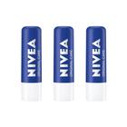 Protetor Labial Nivea 4,8G Care - Kit C/3 Un