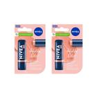 Protetor Labial Nivea 4,8G Hidra Color Nude - Kit C/2 Un