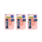 Protetor Labial Nivea 4,8g Hidra Color Nude - Kit C/3 un