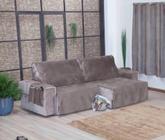 Protetor p/ Sofá Retrátil de 2 módulos medindo 3,00m Contando com os Braços (2,50m sem contar os Braços)  Camurça Suede