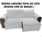 protetor para sofa retratil 2,50 2 modulos largura total com os braços