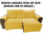 protetor para sofa retratil 2,50 2 modulos largura total com os braços