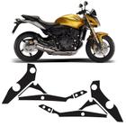 Protetor Quadro Pedaleira Hornet CB600F 2008/ Carbono Cromado