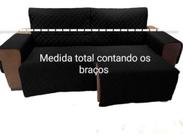 Protetor Sofá 2.30m(medindo Com Braços)2 Modulos Retratil e reclinavel - preto - RJ ENXOVAIS