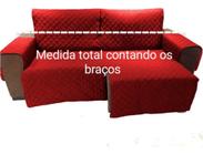 Protetor Sofá 2.30m(medindo Com Braços)2 Modulos Retratil e reclinavel - vermelho