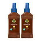 Protetor solar Banana Boat Deep Tanning Oil SPF 4, pacote duplo de 240 ml