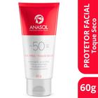 Protetor Solar Facial Anasol Toque Seco FPS 50 com 60g