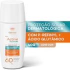 Protetor Solar Facial Darrow Actine Aquafluid FPS 60 com Cor Tom Claro/Médio 40g Actine