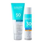 Protetor Solar Facial FPS50 + Protetor Labial Bastão Sunless