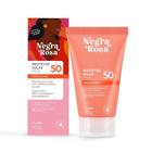 Protetor Solar Facial Gel Translúcido FPS 50 Alta Proteção E Resistente Á Água 40g Negra Rosa