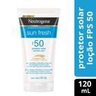 Protetor Solar Facial Neutrogena Sun Fresh FPS50 120ml NEUTROGENA