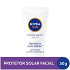 Protetor Solar Facial Nivea Sun Beauty Expert FPS50 Pele Sensível 50g