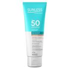 Protetor solar facial sunless 60g f50 c/base medio