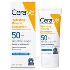 Protetor Solar Mineral CeraVe SPF 50 p/ Pele Sensível c/ Zinco, Titânio, Hialurônico, Niacinamida e Ceramidas 2,141ml