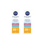 Protetor Solar Nivea Facial 50G Beauty F50 Facial Seca- 2Un