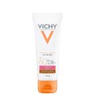 Protetor Solar Vichy Capital Soleil Uv-Glow Pele Média a Negra FPS60 40g