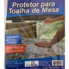 Protetor Toalha De Mesa Plástico Transparente Quadrado 70X70