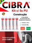 Pu construção cola selante de poliuretano cibra flex 400g Branco - Caixa c/ 5 Unid. CIBRA SELANTES