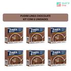 Pudim Linea Chocolate - kit c/ 6 unds