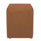 Puf Puff Banqueta Moderno Decoração Suede Terracota