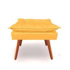 Puf Puff Para Decoração Sala De Estar Suede Amarelo Gema - Decore.Com