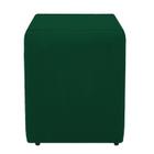 Puf, Puff Para Sala Quadrado, Dado Suede Verde 45 Cm Altura