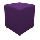 Puf Pufinho Puff Pufe Banqueta Banco Dado Lian Quadrado Suede Roxo Quarto Sala de Estar Recepção - AM Decor