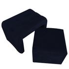 Puff 2 em 1 Brenda Suede Azul Marinho - D'Classe Decor