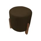 Puff Banqueta Decorativo Redondo Sala de Estar Thor Suede - Nina Home Decor