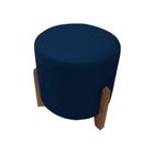 Puff Banqueta Decorativo Redondo Sala de Estar Thor Suede - Nina Home Decor