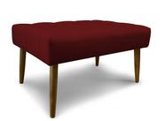 Puff Redondo para Sala e Quarto Palito Mel Suede Vermelho - WeD Decor - W&D  Decor