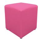 Puff Banqueta Quadrado Dado Decorativo Sala de Estar Quarto Recepção Tecido Sintético Pink - KDAcanto Móveis