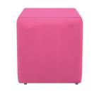 Puff Banqueta Quadrado Dado Decorativo Suede Pink - DAMAFFÊ MÓVEIS - DAMAFFE MÓVEIS